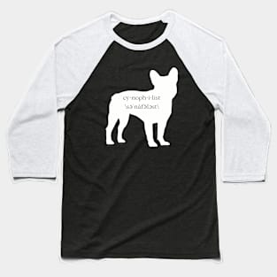 Encyclopaedia Passionum I: Cynophilist - Dog lover (French Bulldog edition) Baseball T-Shirt